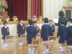 米川小学校の入学式に行って来ました！