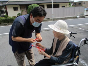 外で🛬ぴゅーーーん🛬